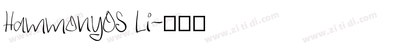 HammonyOS Li字体转换